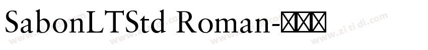 SabonLTStd Roman字体转换